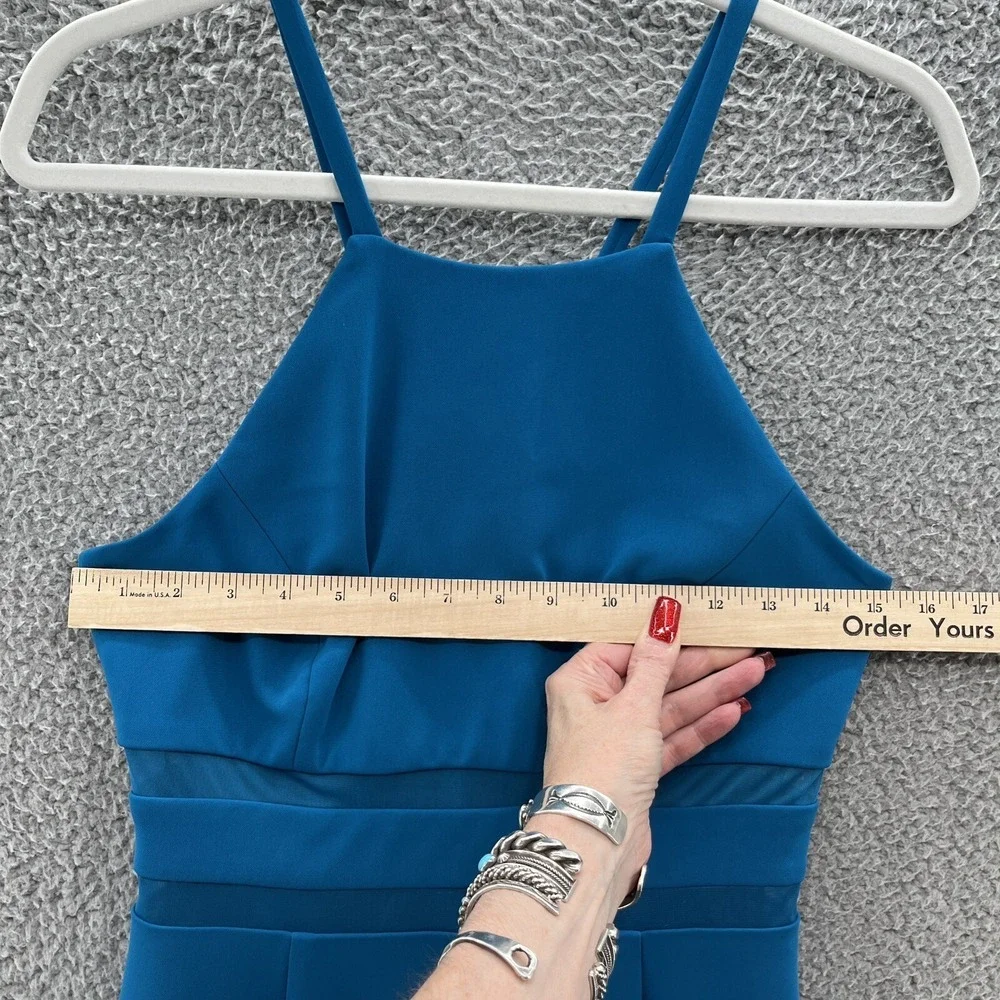 Jay Godfrey‎ Dress Women 4 Blue Sleeveless Cocktail Wiggle Body Con Sheath